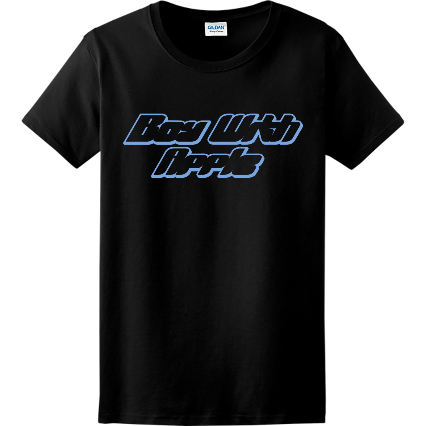 Boy With Apple - T-shirt Black