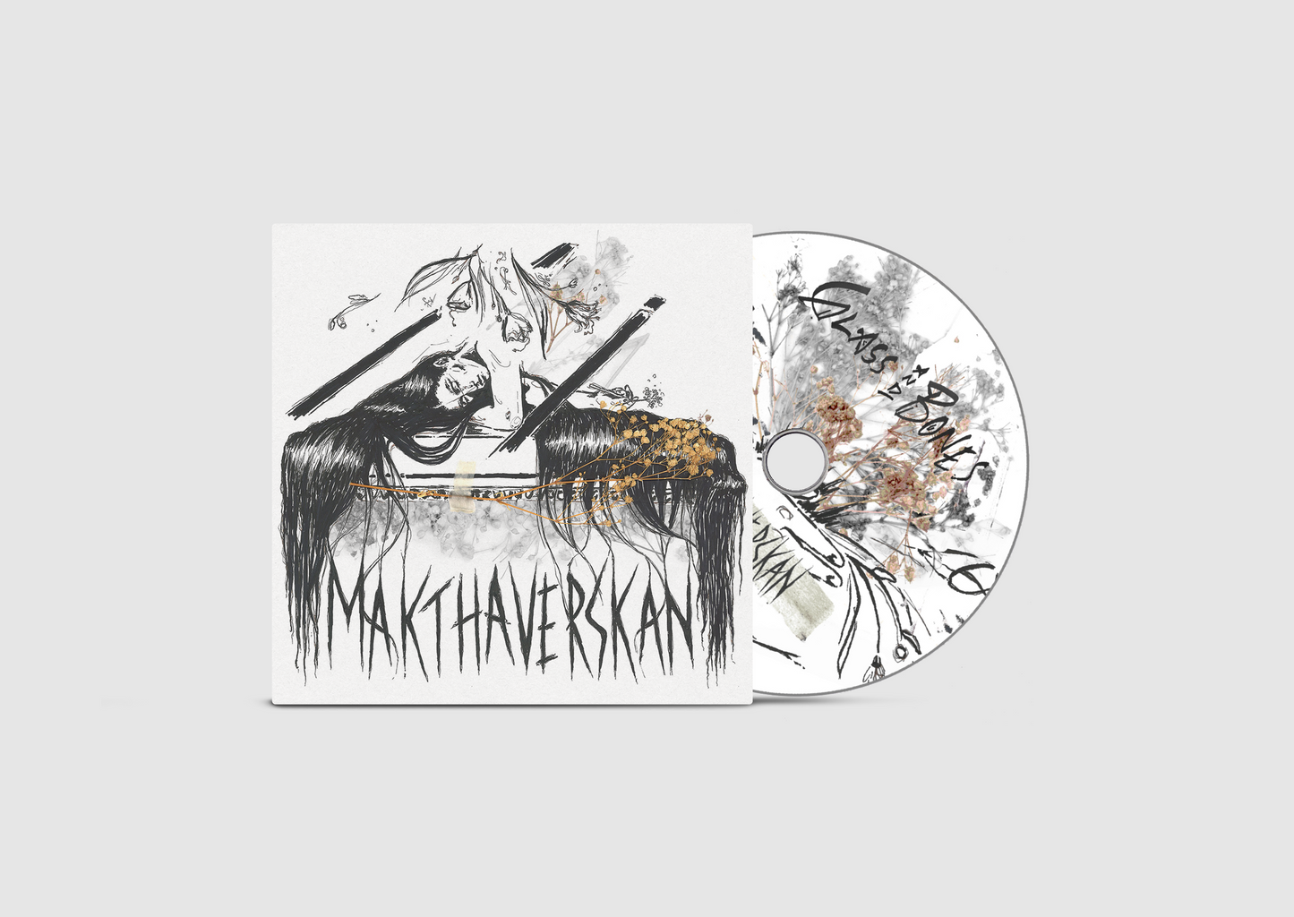 Makthaverskan - Glass and Bones CD + T-shirt bundle