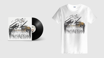 Makthaverskan - Glass and Bones Vinyl + T-shirt bundle